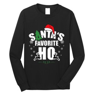 SantaS Favorite Ho Christmas Funny Saying Long Sleeve Shirt