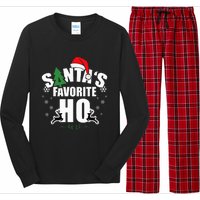 SantaS Favorite Ho Christmas Funny Saying Long Sleeve Pajama Set