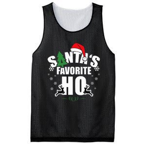 SantaS Favorite Ho Christmas Funny Saying Mesh Reversible Basketball Jersey Tank