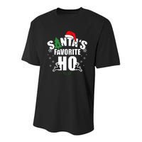 SantaS Favorite Ho Christmas Funny Saying Youth Performance Sprint T-Shirt