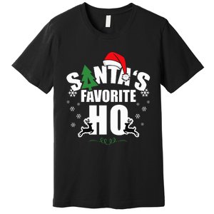 SantaS Favorite Ho Christmas Funny Saying Premium T-Shirt