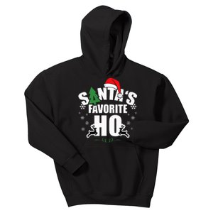 SantaS Favorite Ho Christmas Funny Saying Kids Hoodie