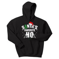 SantaS Favorite Ho Christmas Funny Saying Kids Hoodie