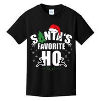 SantaS Favorite Ho Christmas Funny Saying Kids T-Shirt