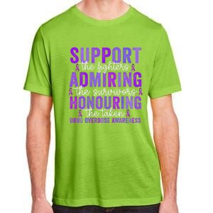 Support Fighters Honouring Taken Drug Overdose Awareness Gift Adult ChromaSoft Performance T-Shirt