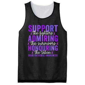 Support Fighters Honouring Taken Drug Overdose Awareness Gift Mesh Reversible Basketball Jersey Tank