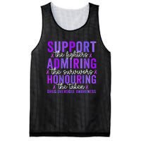 Support Fighters Honouring Taken Drug Overdose Awareness Gift Mesh Reversible Basketball Jersey Tank