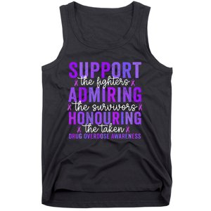 Support Fighters Honouring Taken Drug Overdose Awareness Gift Tank Top