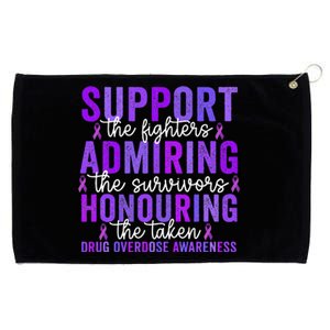 Support Fighters Honouring Taken Drug Overdose Awareness Gift Grommeted Golf Towel