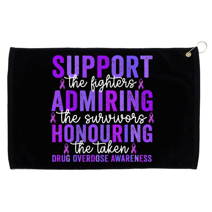 Support Fighters Honouring Taken Drug Overdose Awareness Gift Grommeted Golf Towel