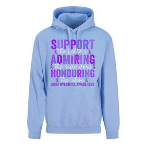 Support Fighters Honouring Taken Drug Overdose Awareness Gift Unisex Surf Hoodie