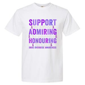 Support Fighters Honouring Taken Drug Overdose Awareness Gift Garment-Dyed Heavyweight T-Shirt