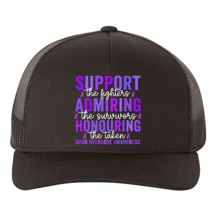 Support Fighters Honouring Taken Drug Overdose Awareness Yupoong Adult 5-Panel Trucker Hat