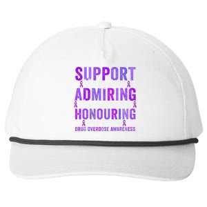 Support Fighters Honouring Taken Drug Overdose Awareness Snapback Five-Panel Rope Hat