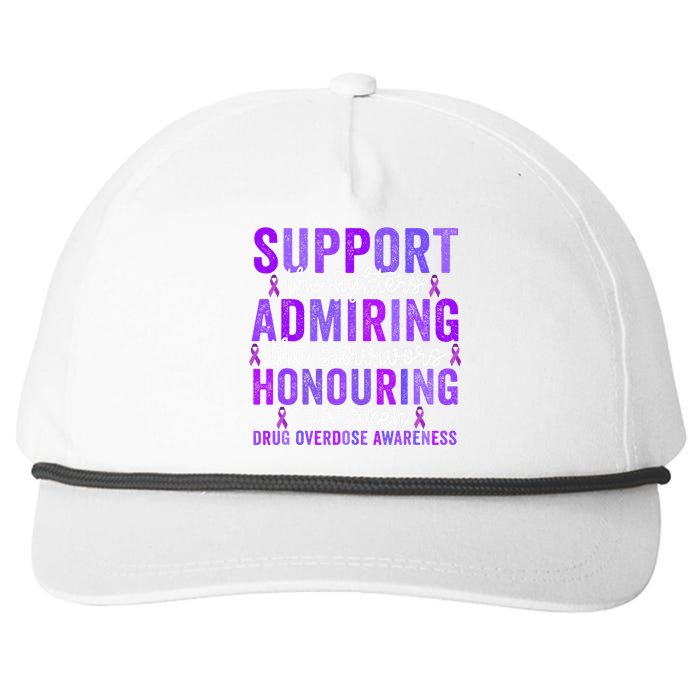 Support Fighters Honouring Taken Drug Overdose Awareness Snapback Five-Panel Rope Hat