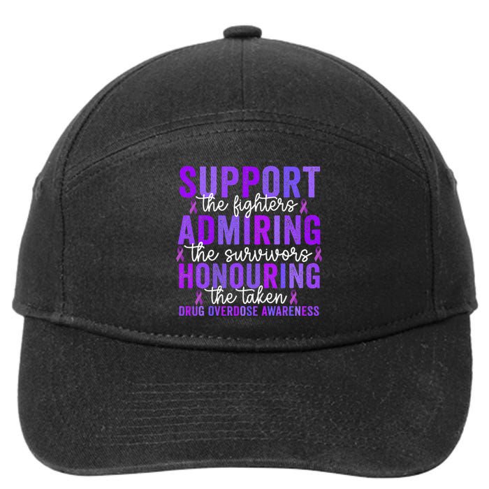 Support Fighters Honouring Taken Drug Overdose Awareness 7-Panel Snapback Hat