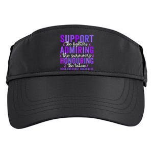 Support Fighters Honouring Taken Drug Overdose Awareness Adult Drive Performance Visor