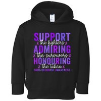 Support Fighters Honouring Taken Drug Overdose Awareness Toddler Hoodie