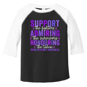 Support Fighters Honouring Taken Drug Overdose Awareness Toddler Fine Jersey T-Shirt