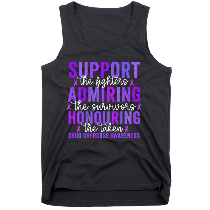 Support Fighters Honouring Taken Drug Overdose Awareness Tank Top