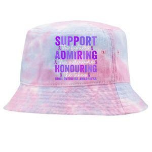 Support Fighters Honouring Taken Drug Overdose Awareness Tie-Dyed Bucket Hat