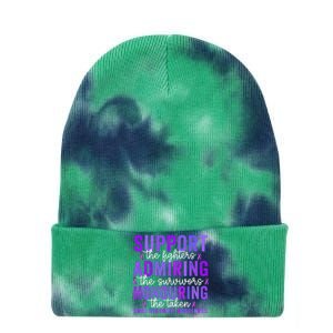 Support Fighters Honouring Taken Drug Overdose Awareness Tie Dye 12in Knit Beanie