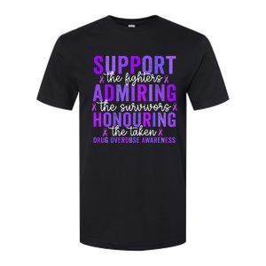 Support Fighters Honouring Taken Drug Overdose Awareness Softstyle CVC T-Shirt