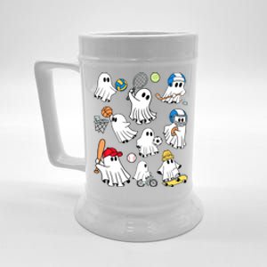 Sports Funny Halloween Collection Of Many Cute Baby Ghosts Gift Beer Stein