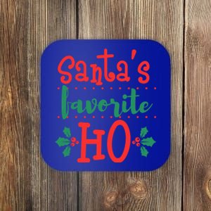 Santas Favorite Ho Funny Offensive Inappropriate Christmas Gift Coaster