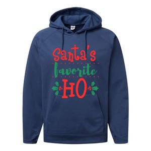 Santas Favorite Ho Funny Offensive Inappropriate Christmas Gift Performance Fleece Hoodie