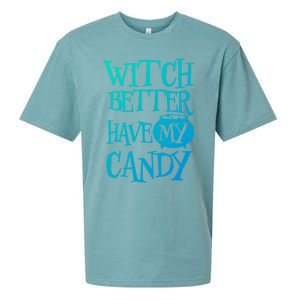 Simple Funny Halloween Witch Better Have My Candy Graphic Gift Sueded Cloud Jersey T-Shirt