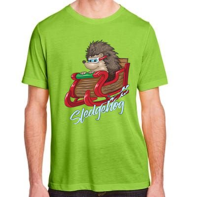 Sledgehog Funny Hedgehog Sleigh Pet Christmas Gift Great Gift Adult ChromaSoft Performance T-Shirt