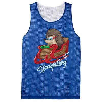 Sledgehog Funny Hedgehog Sleigh Pet Christmas Gift Great Gift Mesh Reversible Basketball Jersey Tank