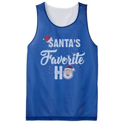 Santas Favorite Ho Funny Christmas Gift Mesh Reversible Basketball Jersey Tank