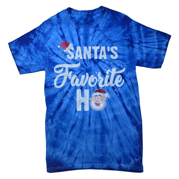 Santas Favorite Ho Funny Christmas Gift Tie-Dye T-Shirt