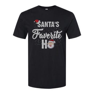 Santas Favorite Ho Funny Christmas Gift Softstyle CVC T-Shirt