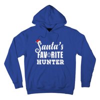 SantaS Favorite Hunter Funny Deer Hunting Christmas Gift Hoodie