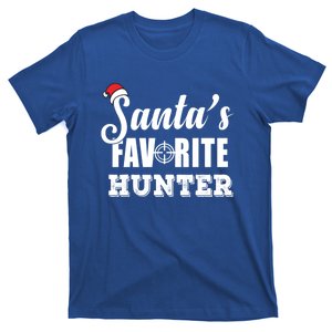 SantaS Favorite Hunter Funny Deer Hunting Christmas Gift T-Shirt