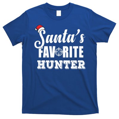 SantaS Favorite Hunter Funny Deer Hunting Christmas Gift T-Shirt