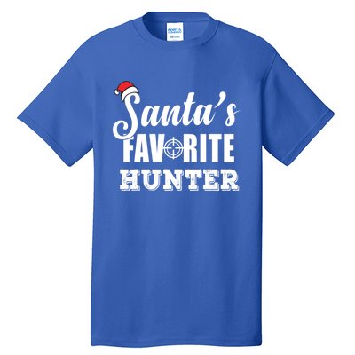 SantaS Favorite Hunter Funny Deer Hunting Christmas Gift Tall T-Shirt