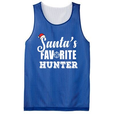 SantaS Favorite Hunter Funny Deer Hunting Christmas Gift Mesh Reversible Basketball Jersey Tank