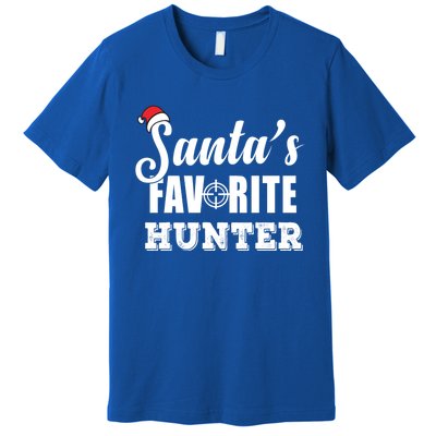 SantaS Favorite Hunter Funny Deer Hunting Christmas Gift Premium T-Shirt