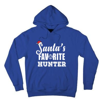 SantaS Favorite Hunter Funny Deer Hunting Christmas Gift Tall Hoodie