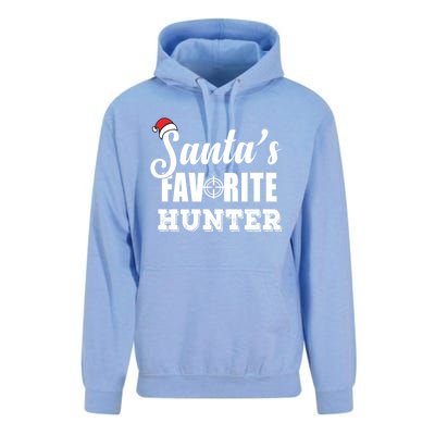 SantaS Favorite Hunter Funny Deer Hunting Christmas Gift Unisex Surf Hoodie