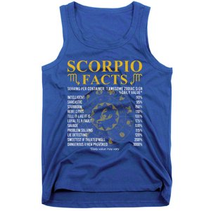 Scorpio Facts Horoscope Gift For Birthday Celebrant Gift Tank Top