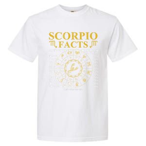 Scorpio Facts Horoscope Gift For Birthday Celebrant Gift Garment-Dyed Heavyweight T-Shirt