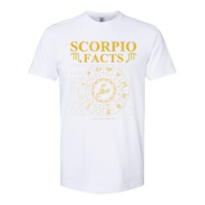 Scorpio Facts Horoscope Gift For Birthday Celebrant Gift Softstyle CVC T-Shirt