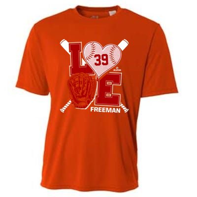 Sam Free Is Love Washington Baseball Fan Valentines Day Gift Cooling Performance Crew T-Shirt