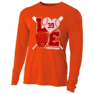 Sam Free Is Love Washington Baseball Fan Valentines Day Gift Cooling Performance Long Sleeve Crew