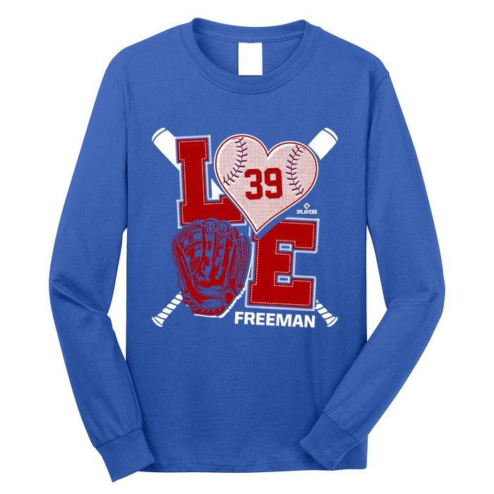 Sam Free Is Love Washington Baseball Fan Valentines Day Gift Long Sleeve Shirt